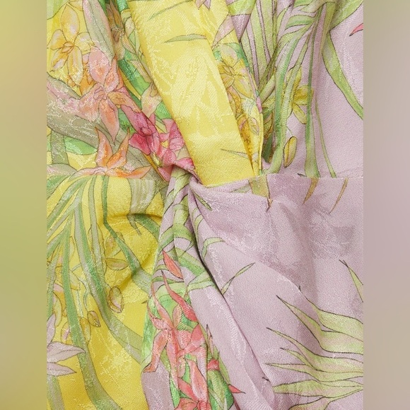 Anthropologie Delfi Collective Frankie Knotted Plunge Neck Midi Dress size large - Picture 9 of 14